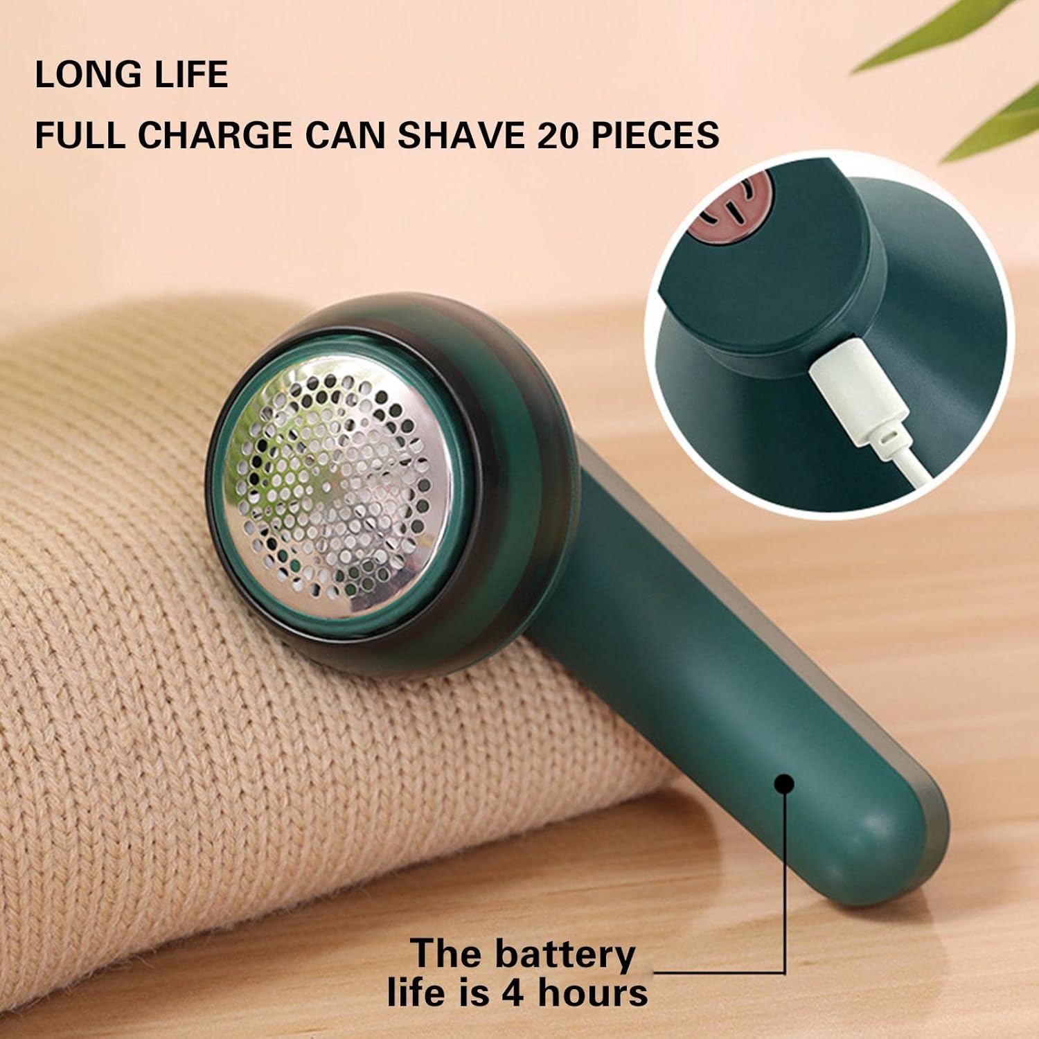 Rechargeable Lint Remover And Fabric Shaver