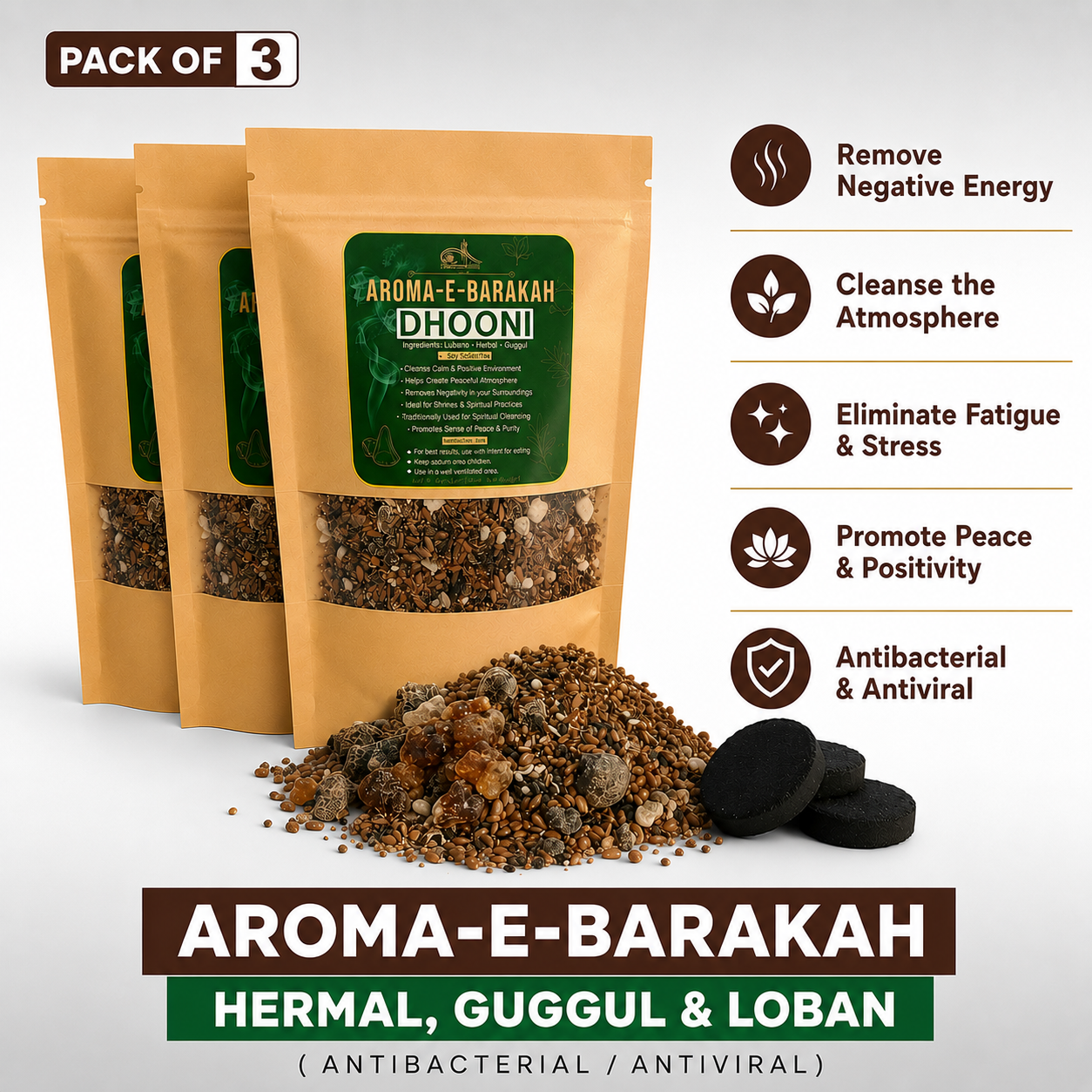 Magical Dhuni Pack (Combination of Harmal, Guggul, Luban)